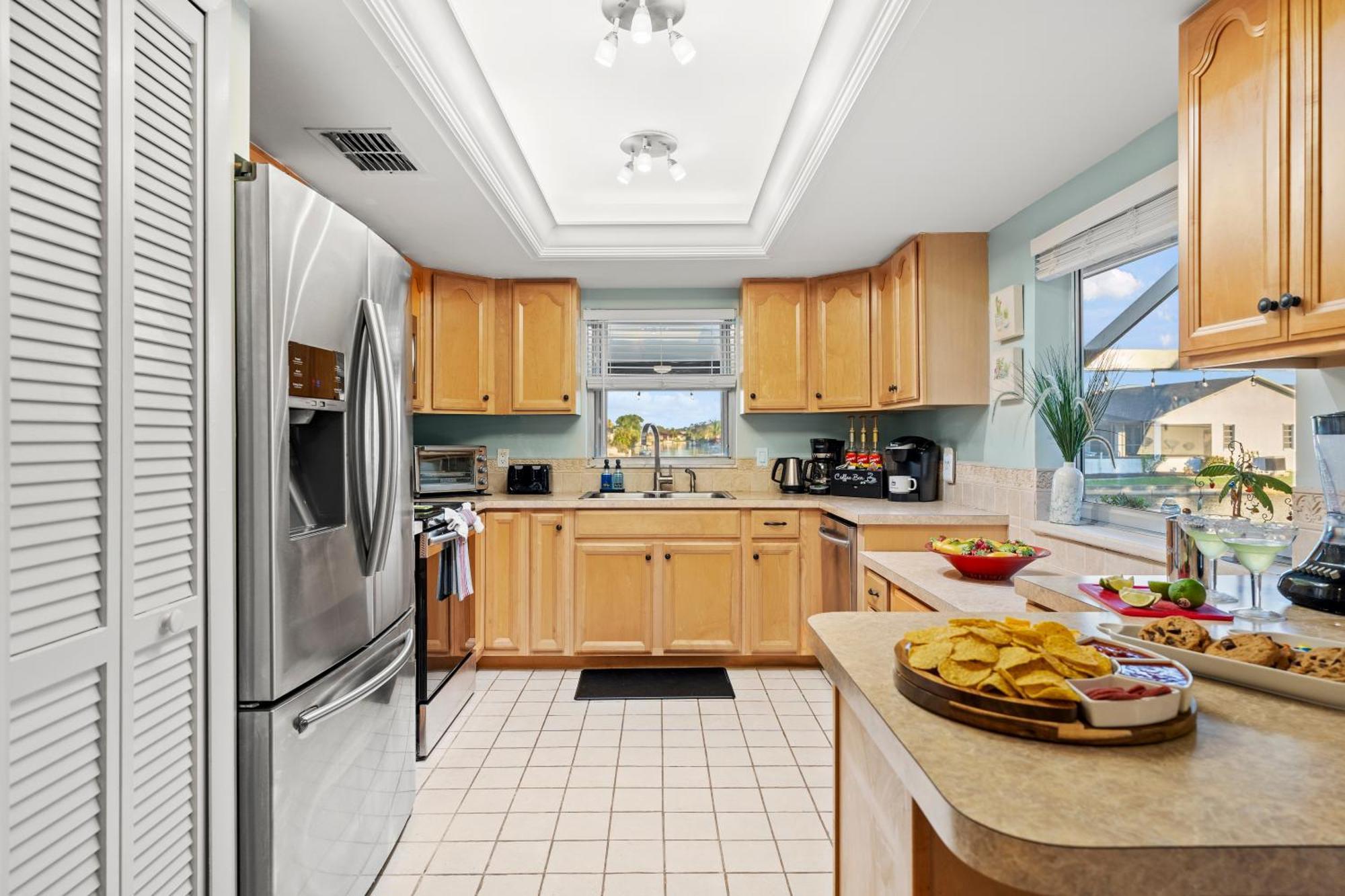 Serenity Waterfront Villa With King Suite, Private Pool, Great Lanai Enclosure And Long Water Views Cape Coral Kültér fotó